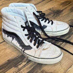 Vans High-Top Sneakers with Black and White Accents